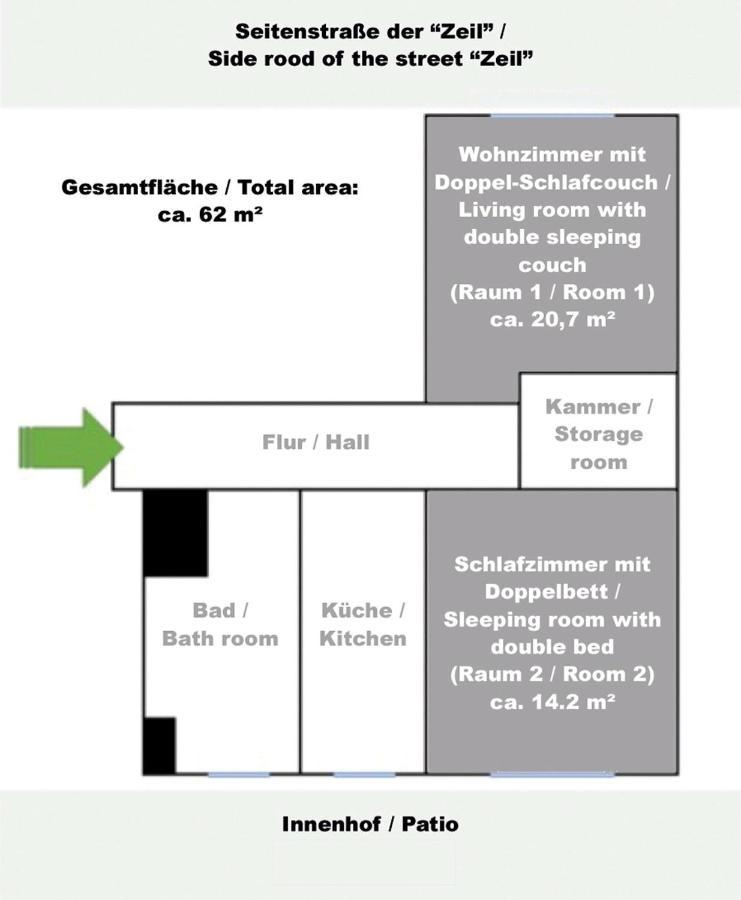 Apartment Im Zentrum Frankfurt am Main Buitenkant foto